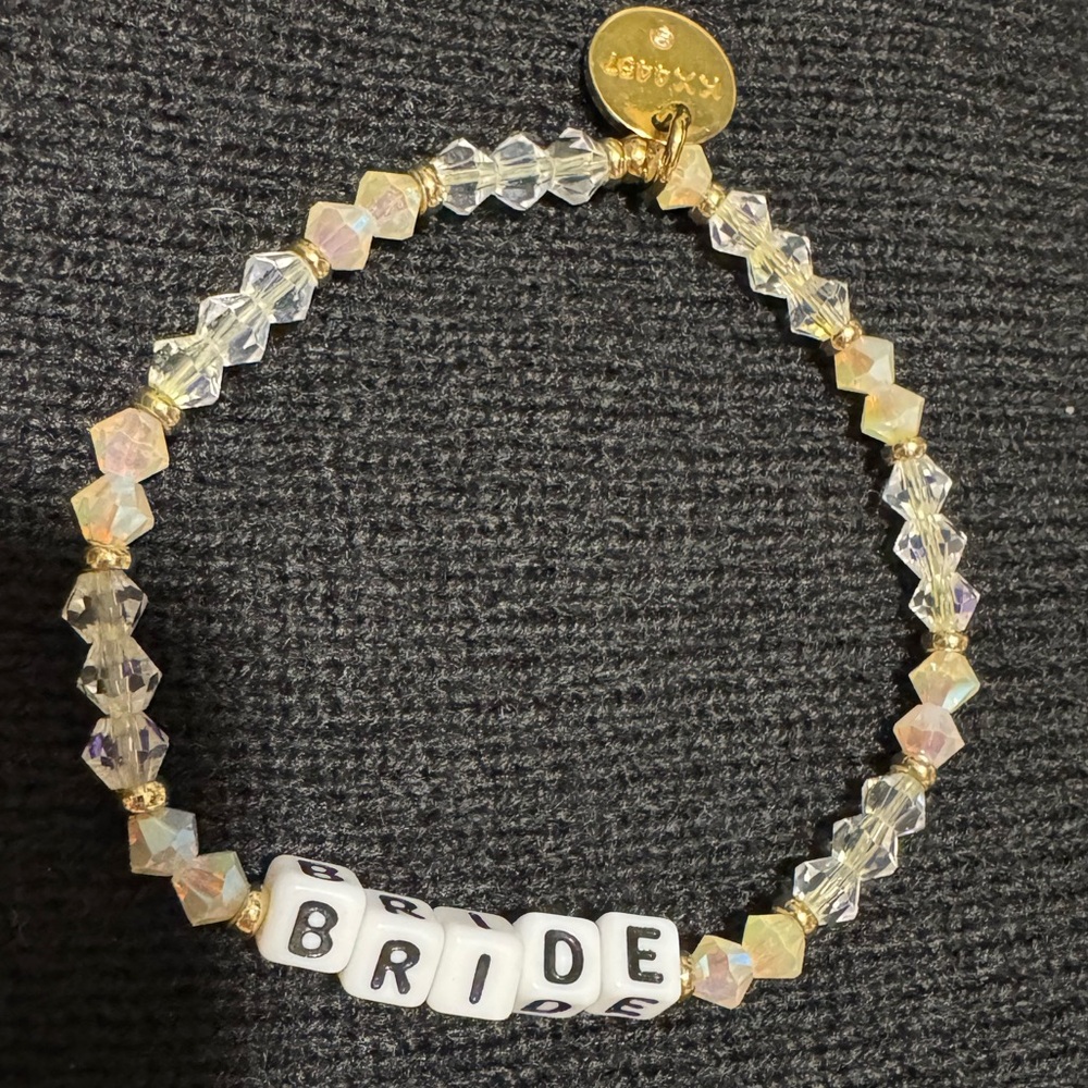 Little words project Beaded 'Bride' Bracelet XS